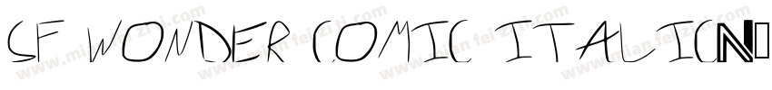 SF Wonder Comic Italic字体转换